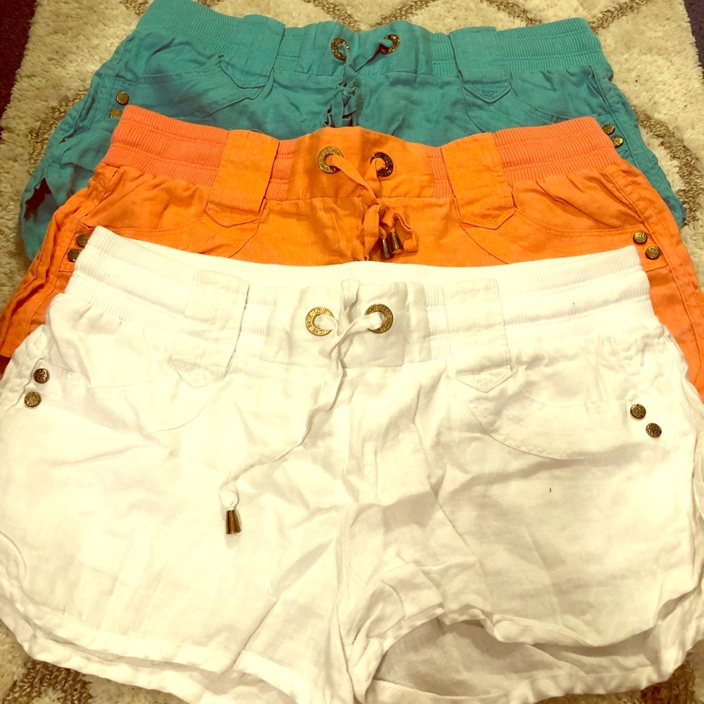 Linen Shorts with Drawstring